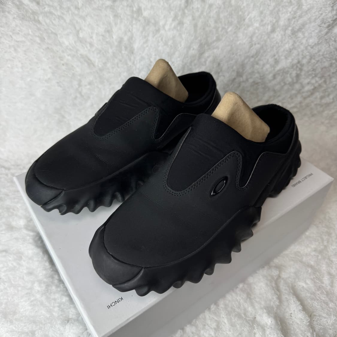 오클리 팩토리 팀 x 준야 와타나베 찹 쏘우 뮬 블랙 270 상품이미지3