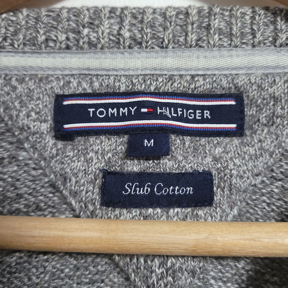 (M) 타미힐피거 그레이 니트 스웨터 상품이미지3