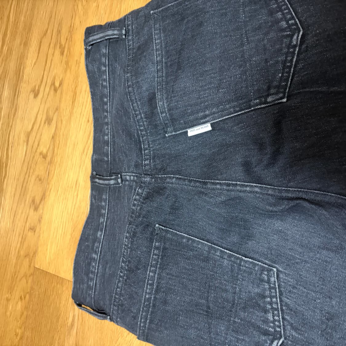 ends and means 5p 데님 워시드블랙 상품이미지4