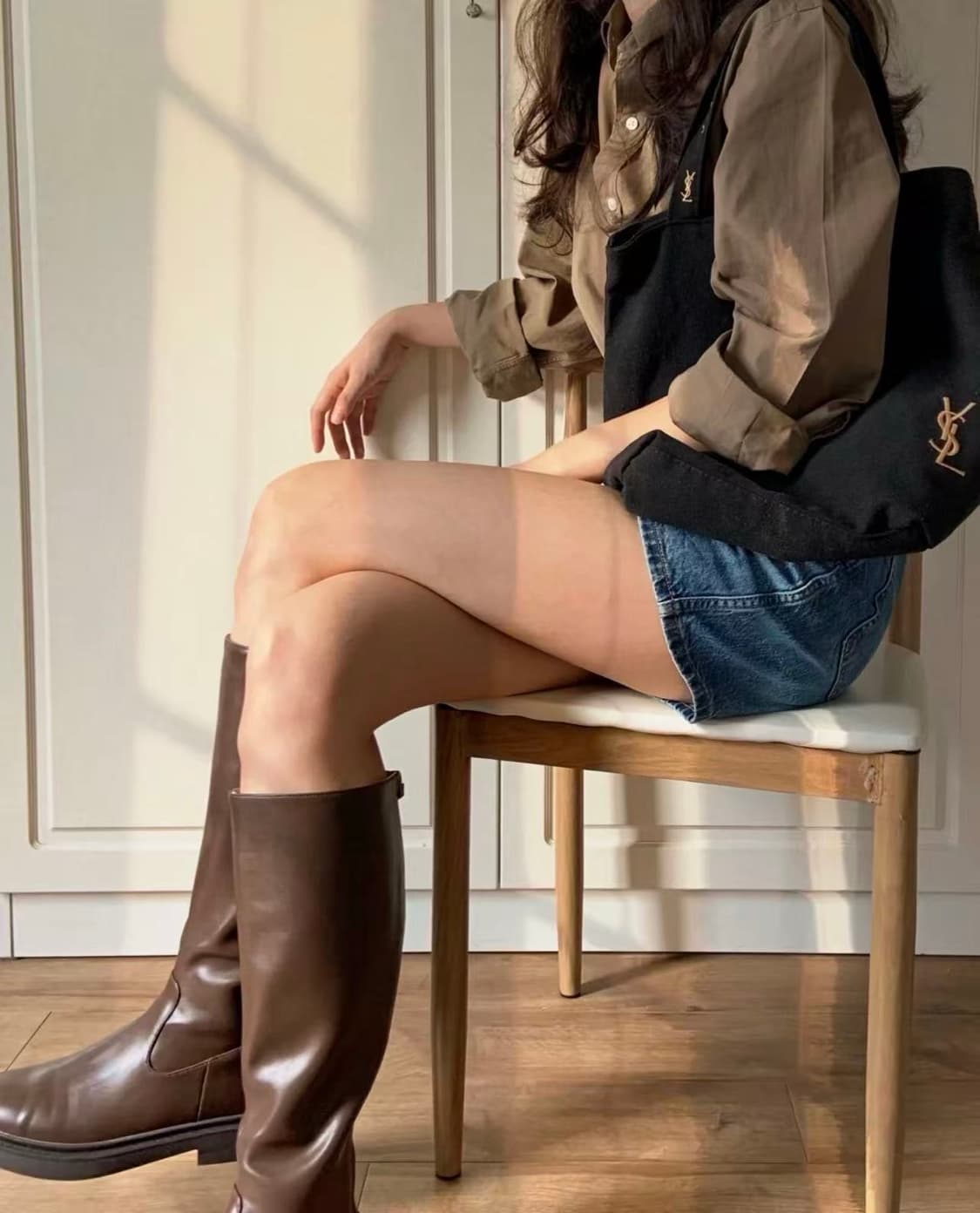 입생로랑 뷰티 캔버스 에코백 블랙 지퍼o 상품이미지3