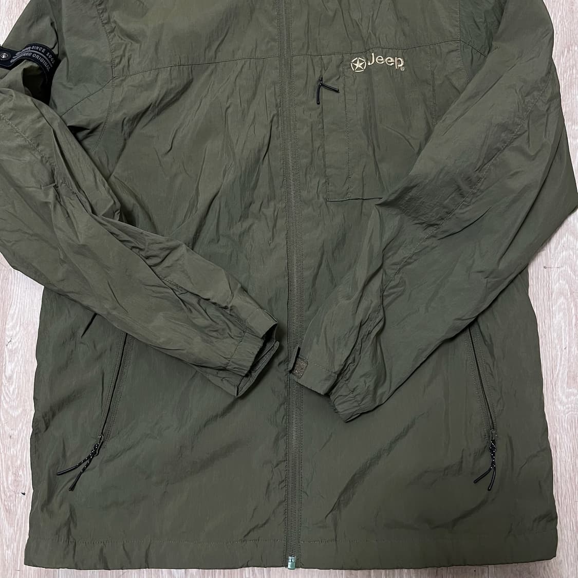 지프 로고 후드 바람막이 자켓 L/100  상품이미지4