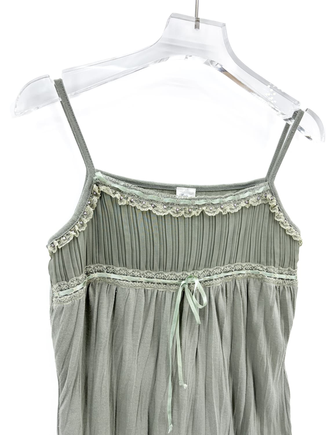 빈티지 민트 레이스 슬리브리스 상품이미지4