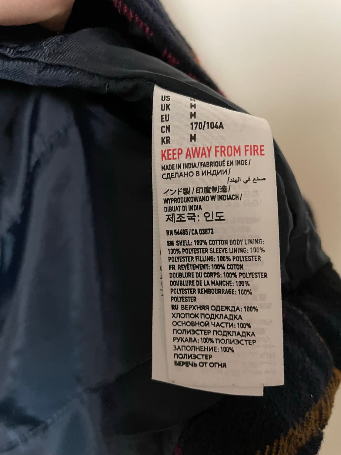 아메리칸 이글 코듀로이 카라 플란넬 셔츠 자켓 레드 체크 m 상품이미지3