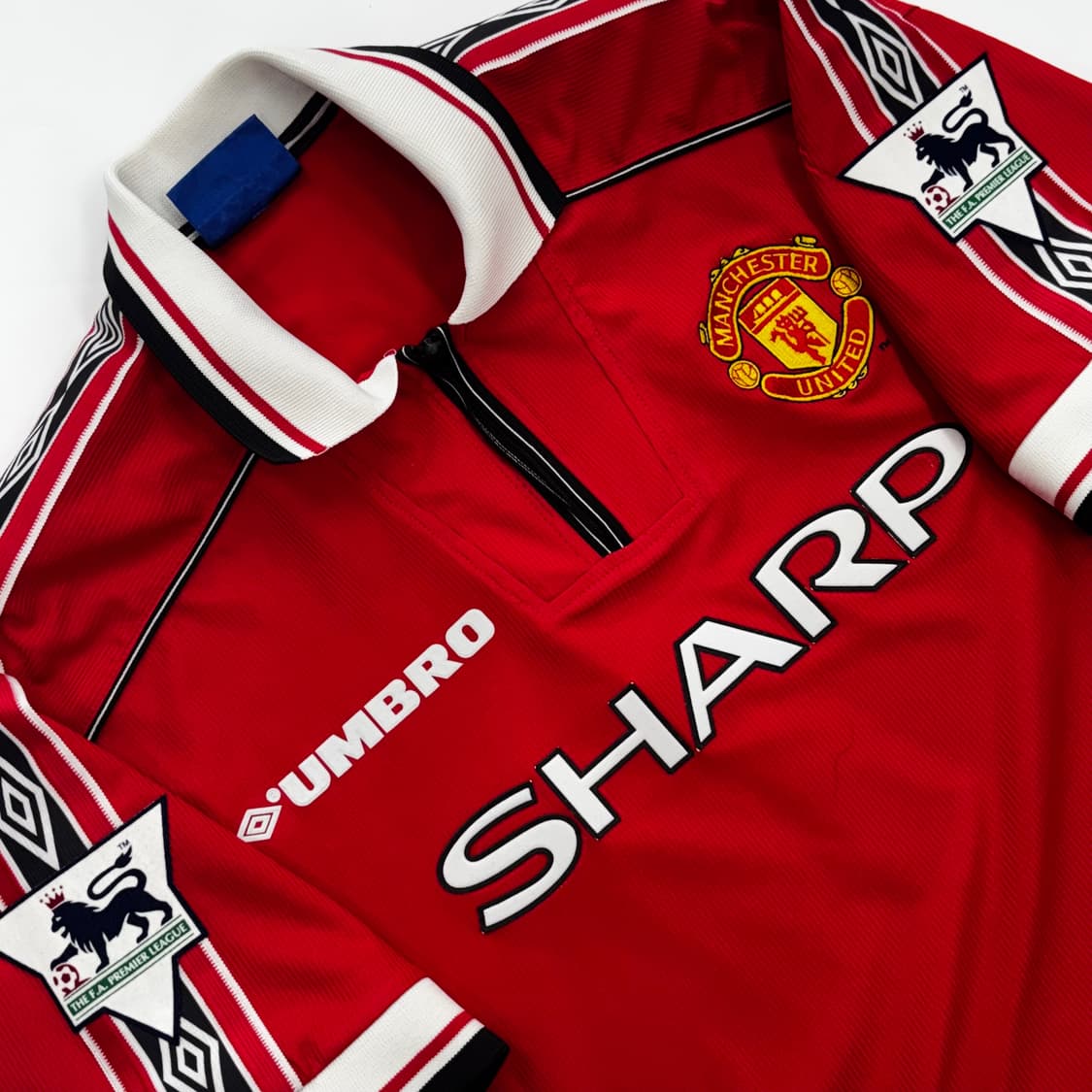 엄브로 98 00 맨유 맨체스터 유나이티드 홈 베컴 트레블 유니폼  상품이미지3