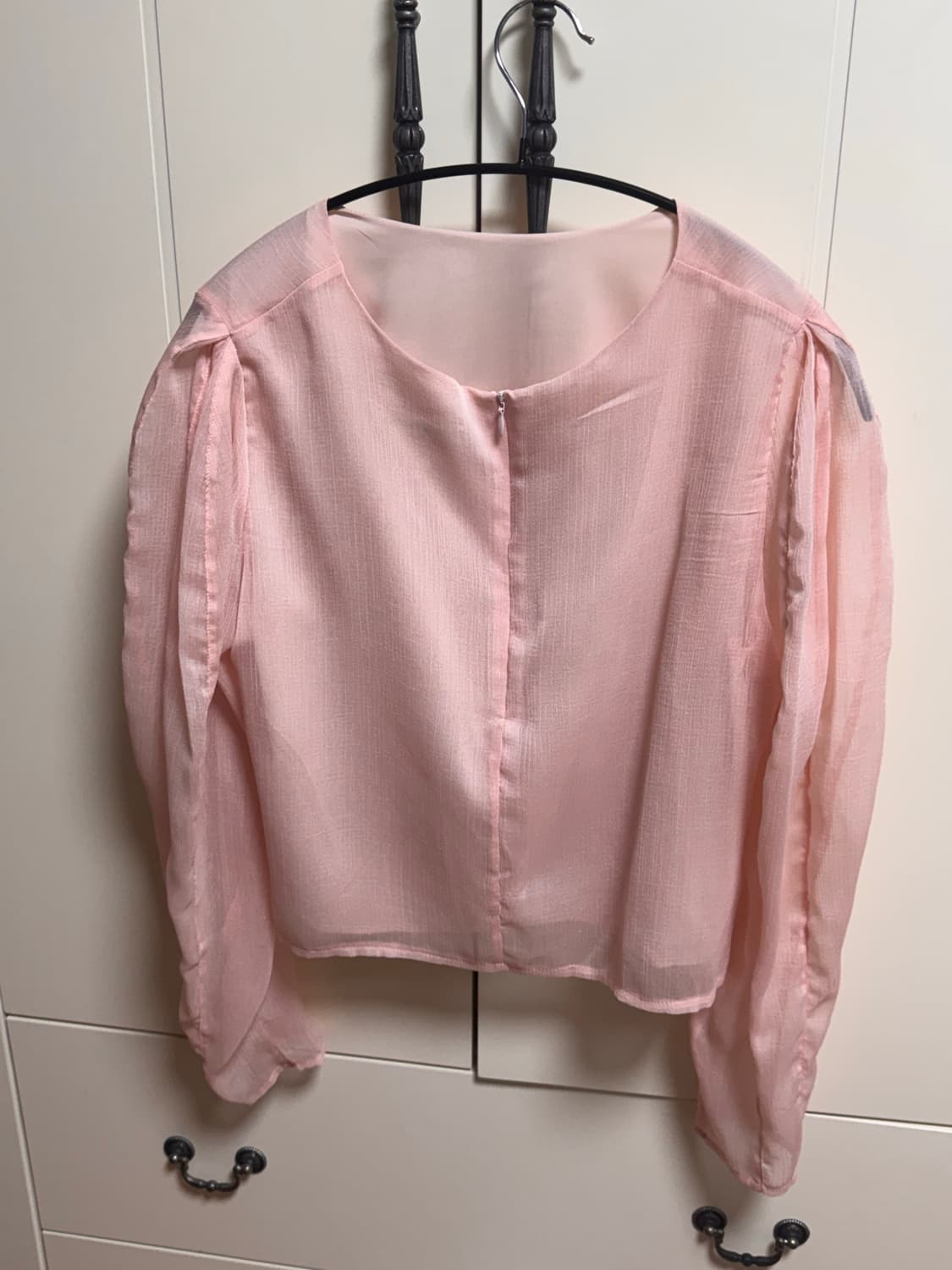 마이빈 제작 콩단추 핑크 블라우스 블마 블로그 마켓 상품이미지3