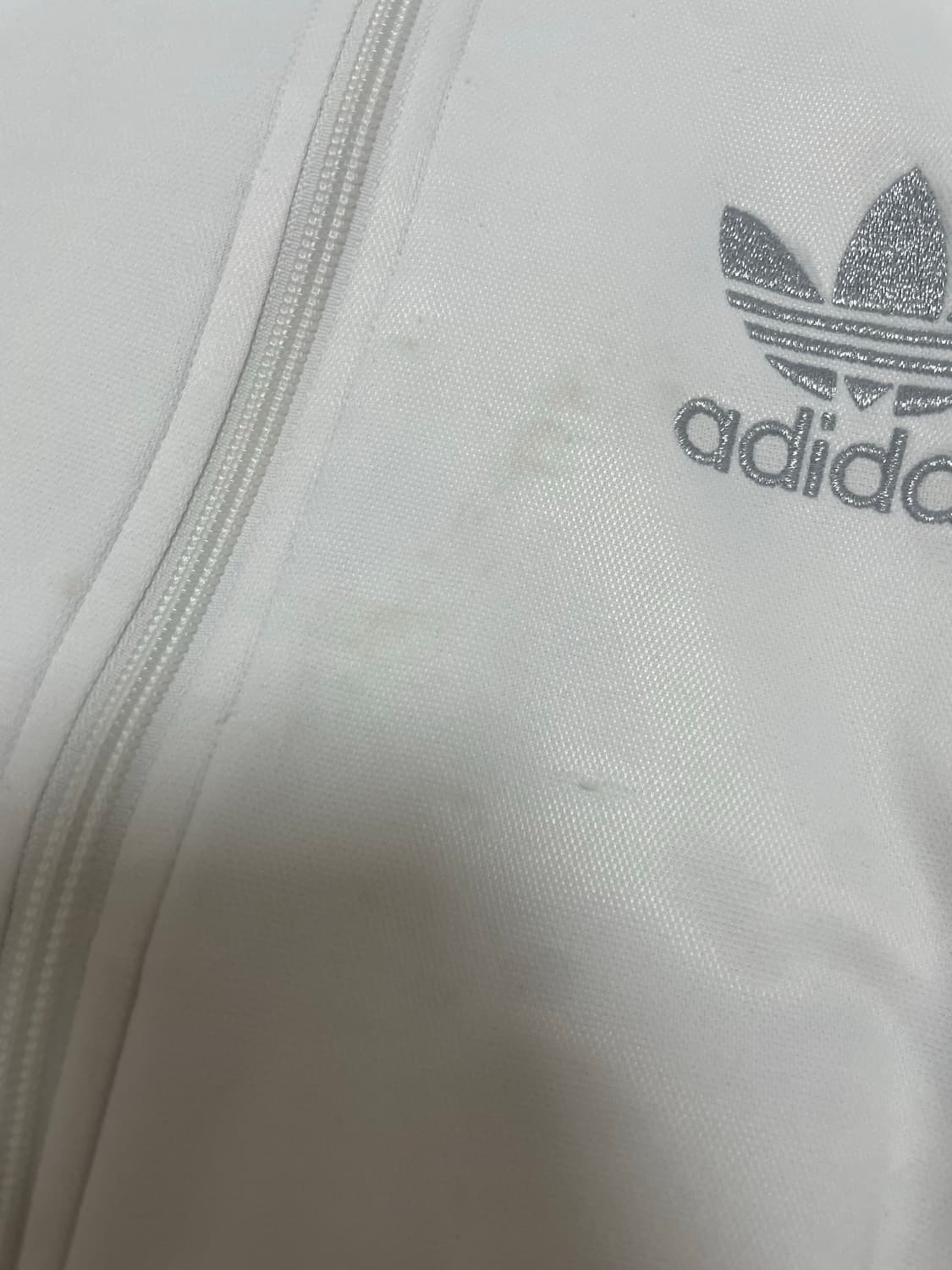 아디다스 슈퍼스타 화이트 실버 레어 져지 흰은 집업 빈티지 상품이미지6