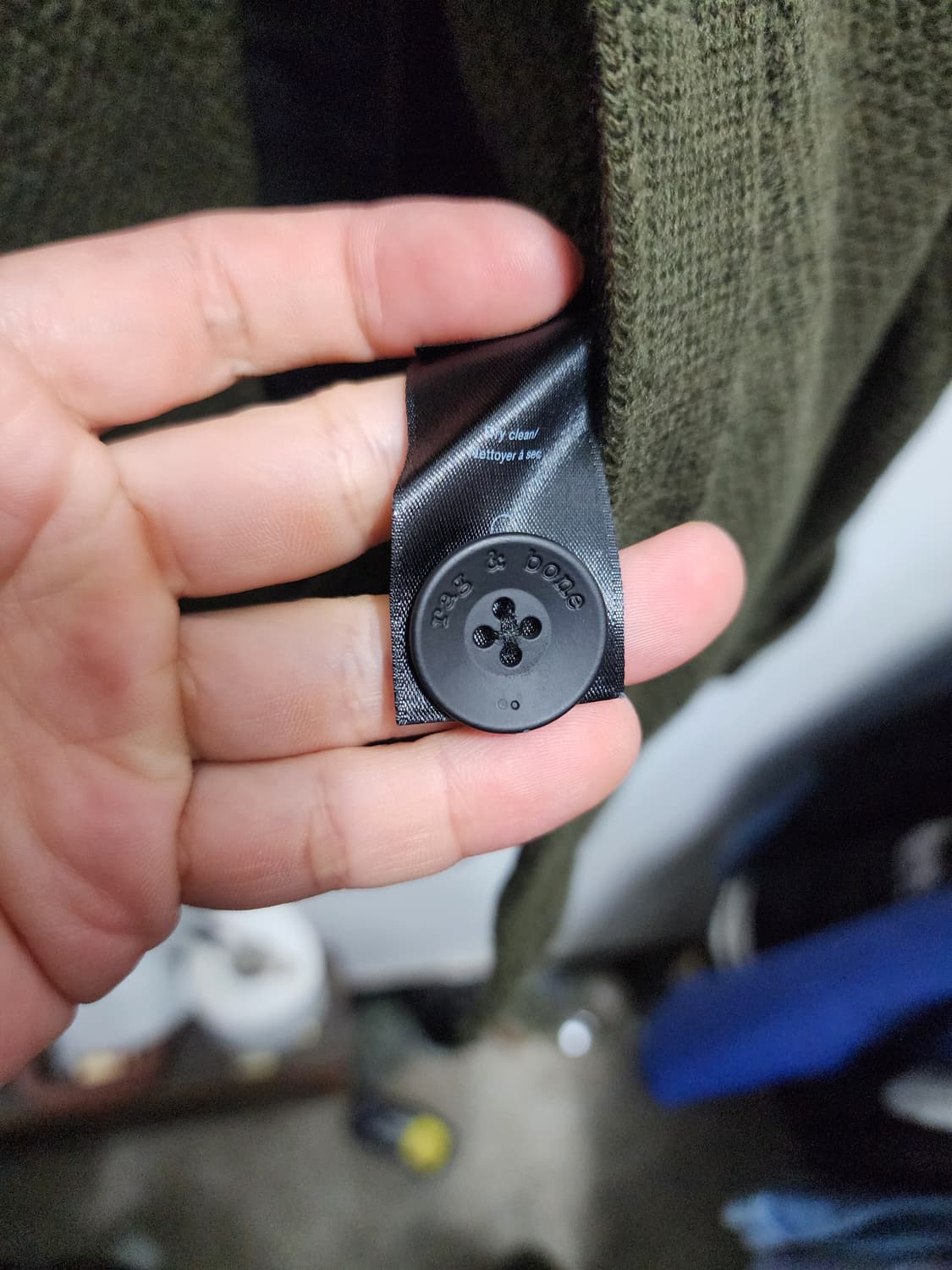 랙앤본 헤비코튼 숄카라 가디건 XL 상품이미지4