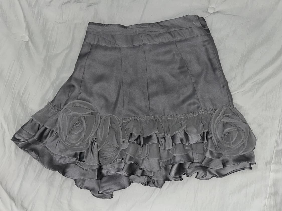 코사지 프릴 스커트 상품이미지4