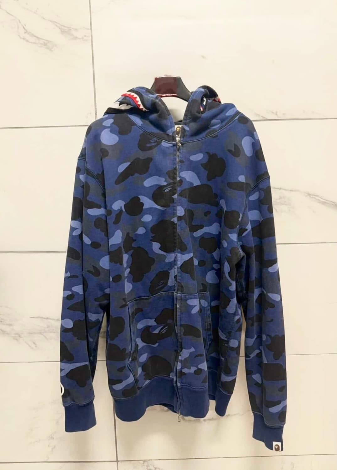 베이프 샤크 후드집업 청계 L 상품이미지1