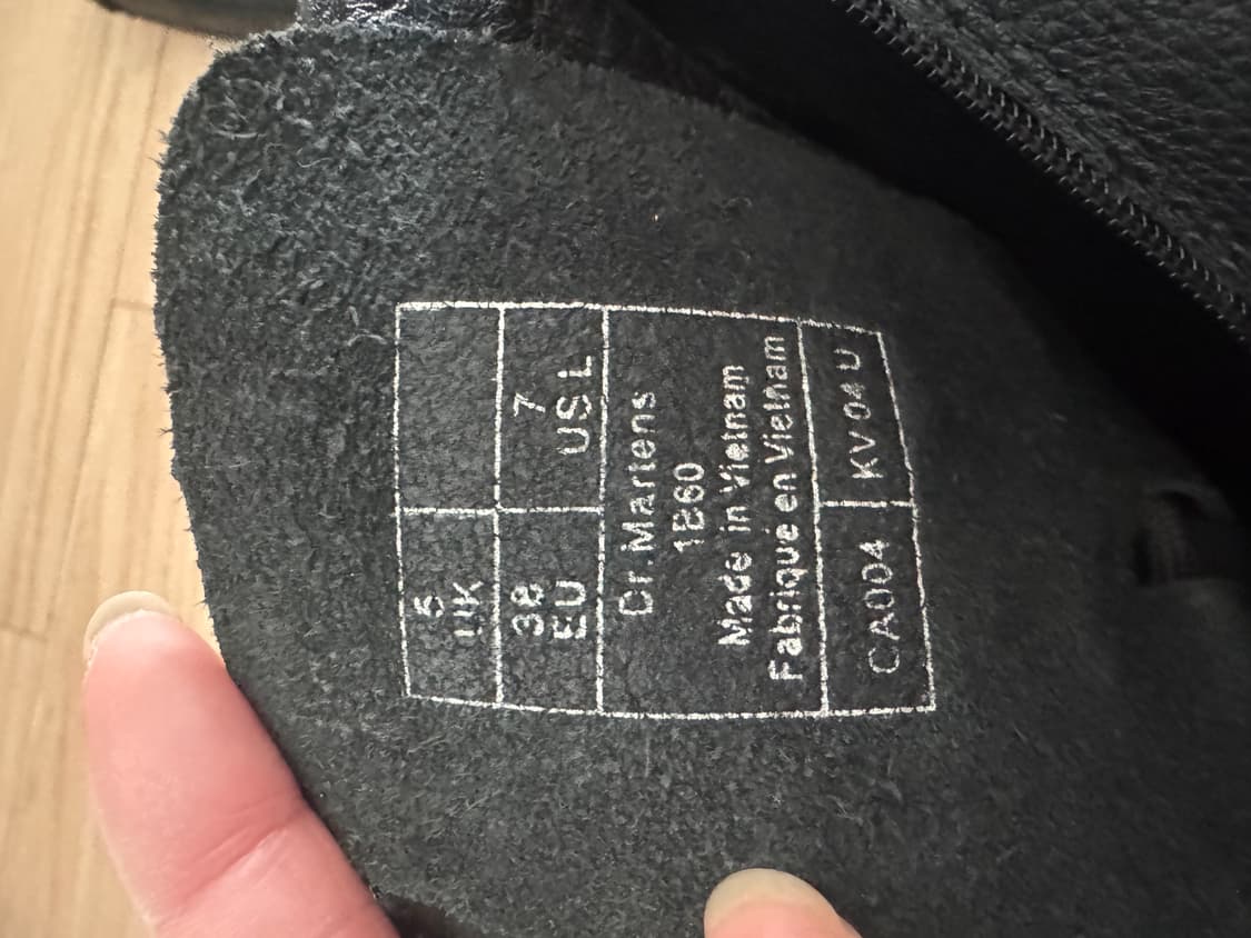 닥터마틴 20홀 롱부츠 38eu 5uK  상품이미지2