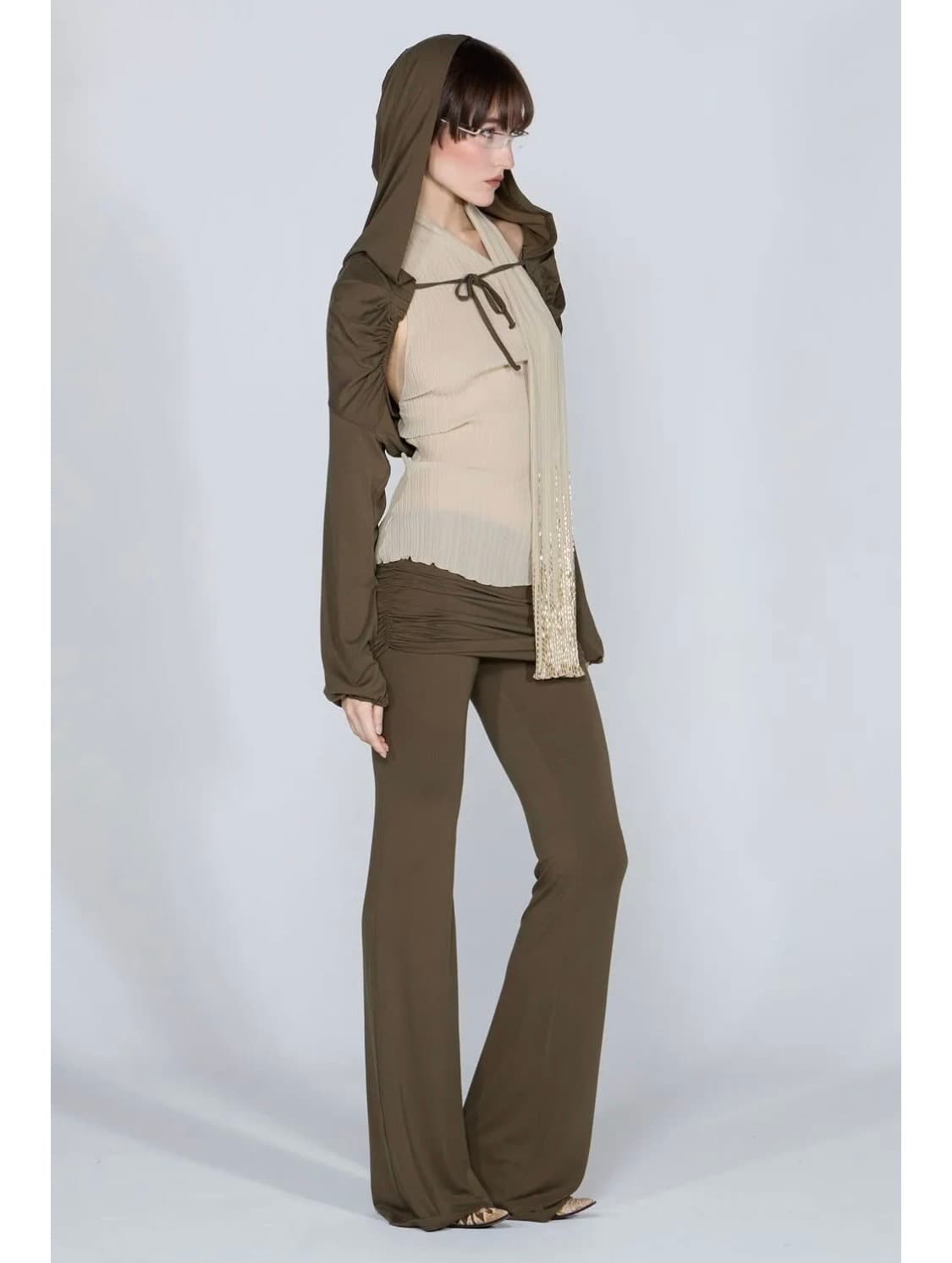 스컬프터 Jersey Lowrise Track Pants Khaki 상품이미지2