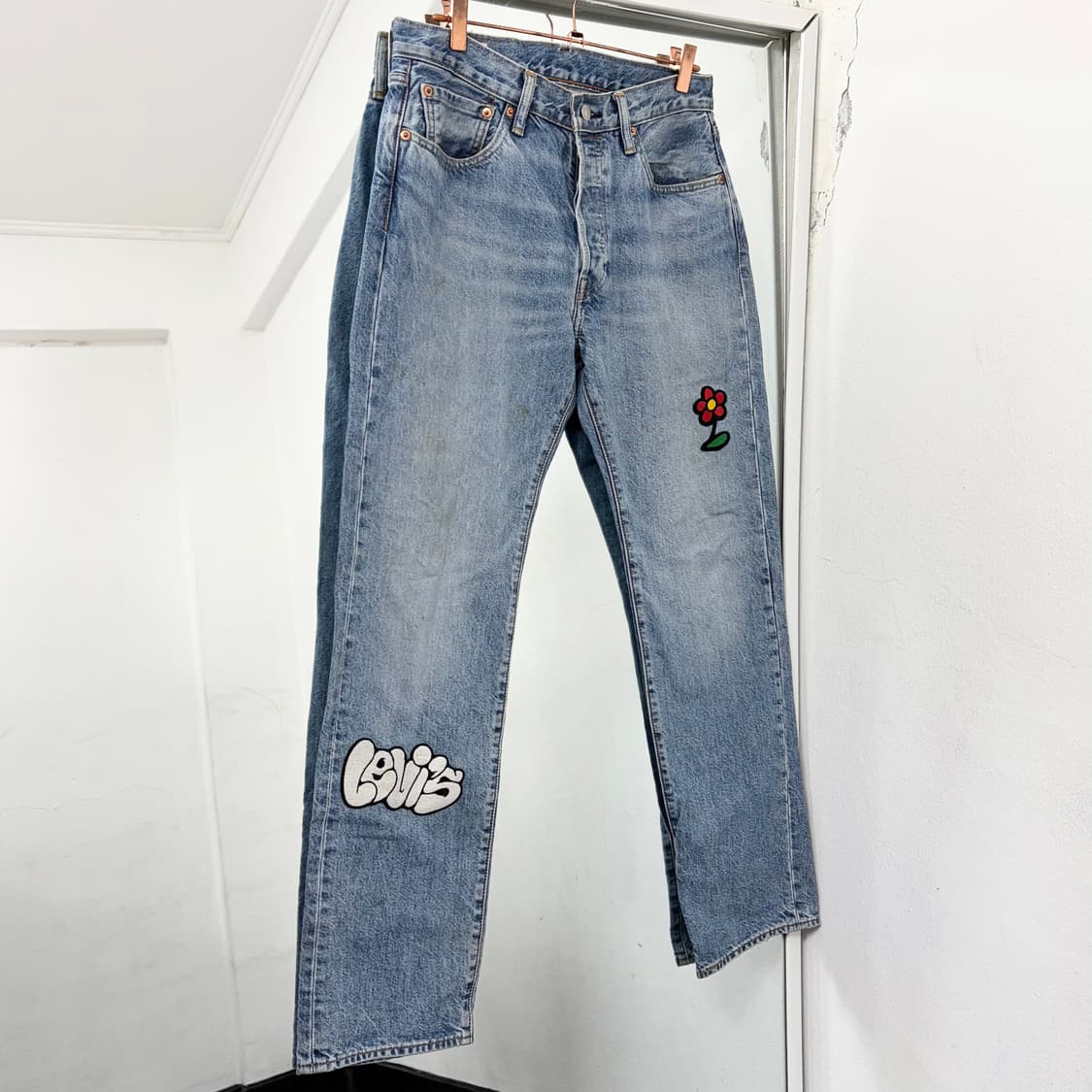 리바이스 X 샘바이펜 익스클루시브 커스텀 501 데님 상품이미지4