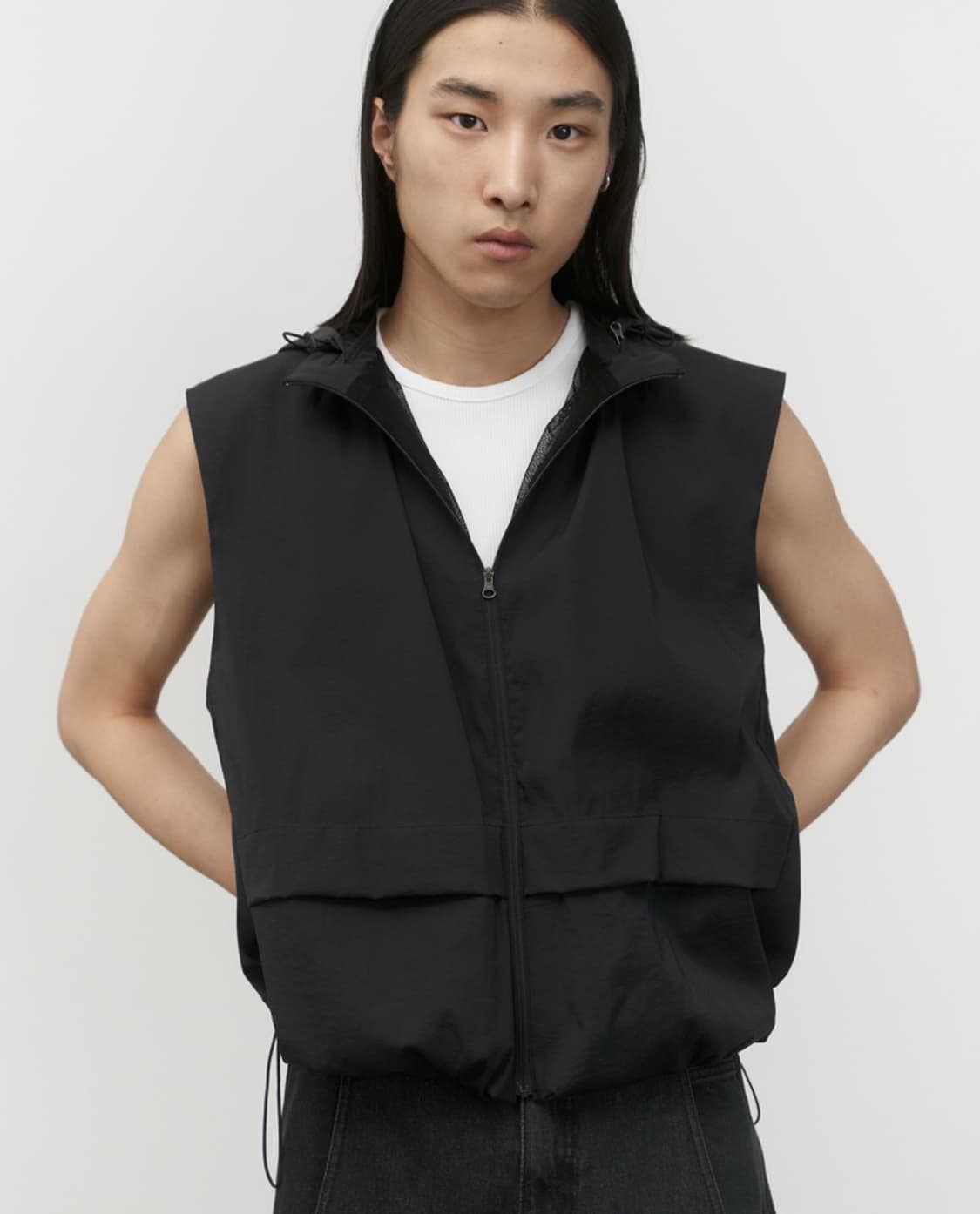 아모멘토 nylon pocket vest M사이즈 상품이미지4