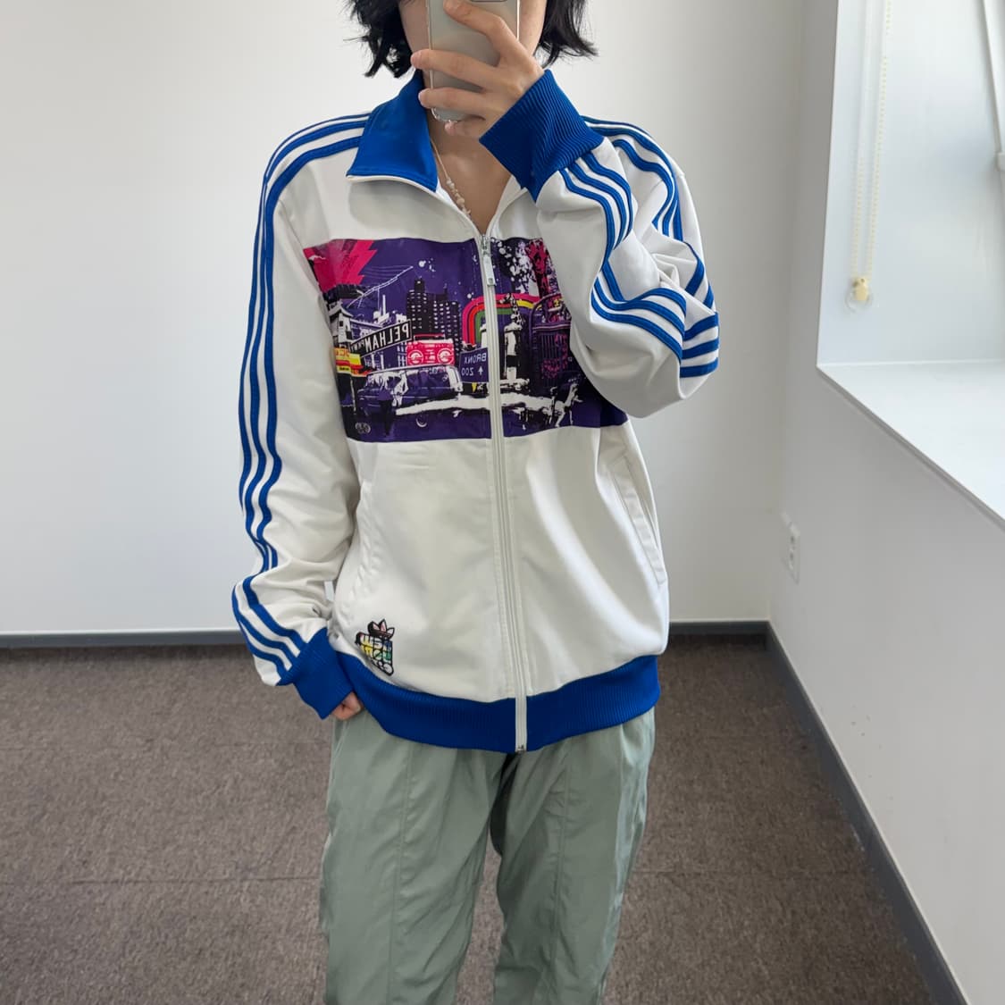 Adidas 아디다스 그래픽 블루 포인트 져지 상품이미지1