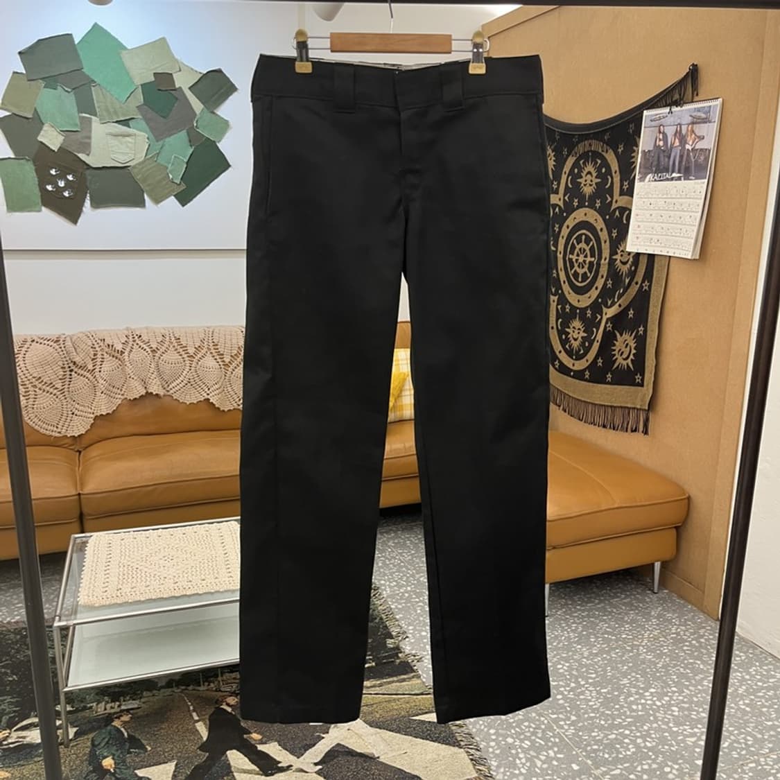 디키즈 874 빈티지 캐주얼 올블랙 워크 코튼팬츠 30인치 C12480 상품이미지3