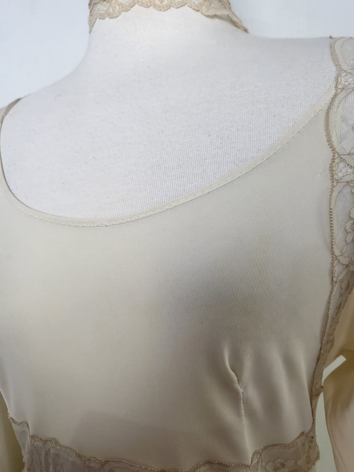 빈티지 아이보리 맥시 레이스 드레스 상품이미지8