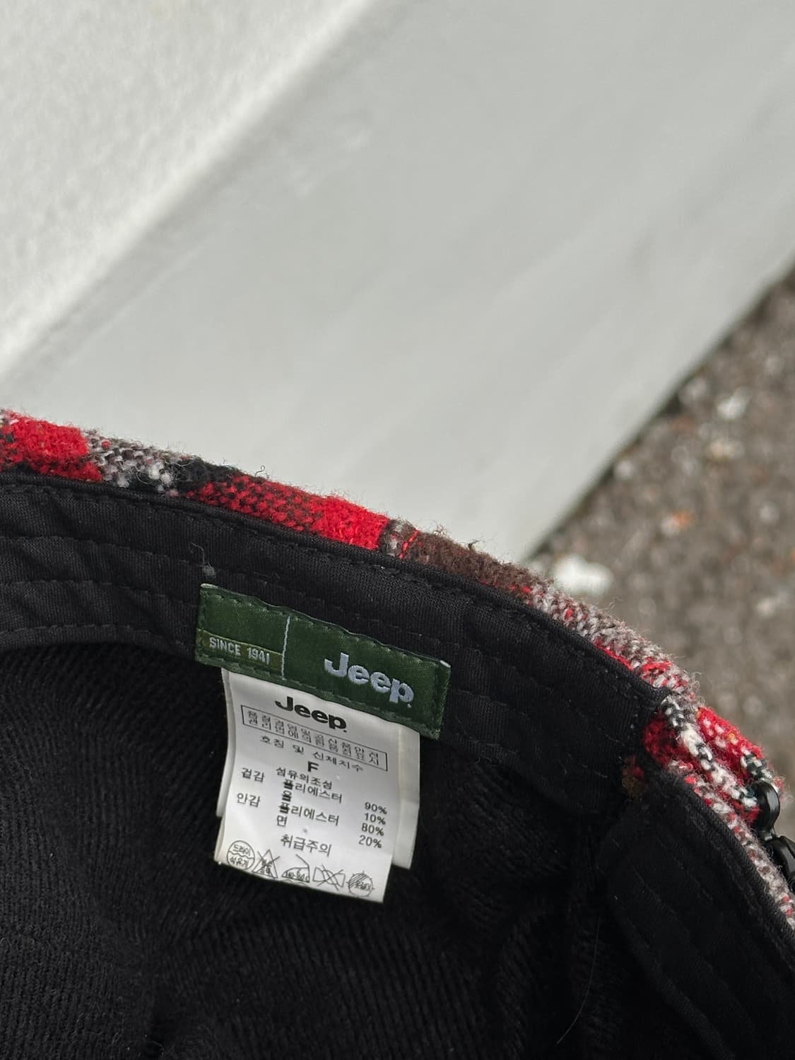 [F] 지프 체크 헌팅캡 모자 상품이미지6