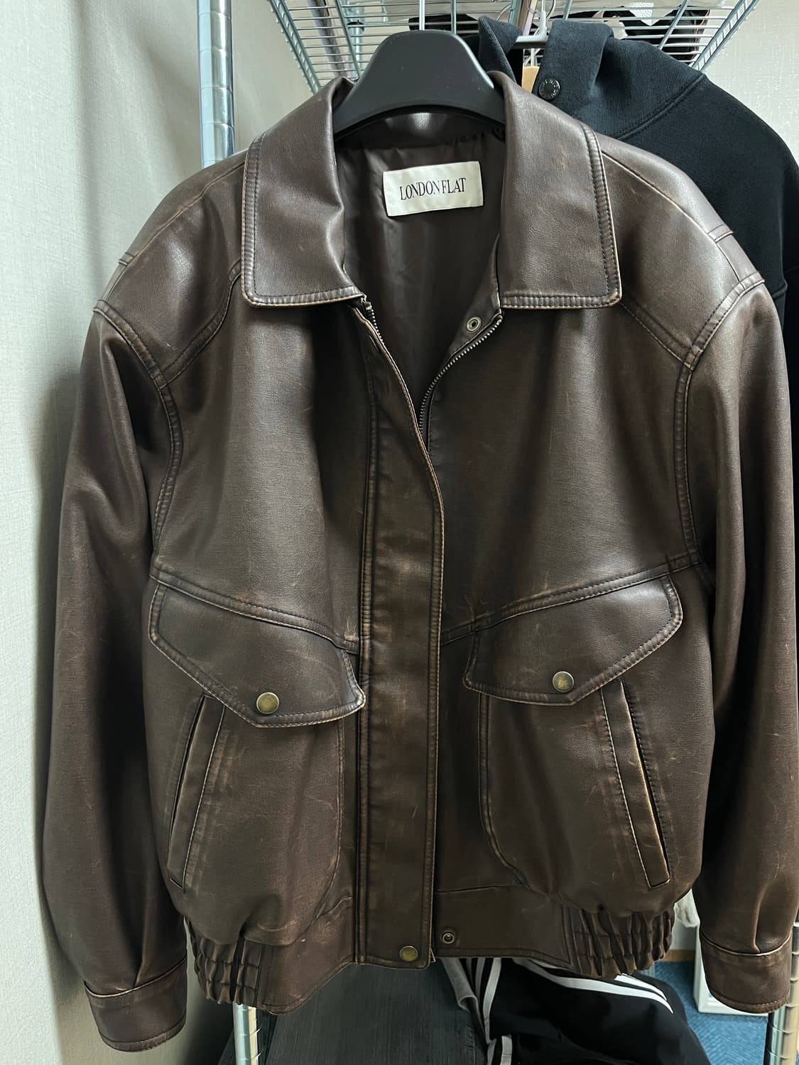 londonflat 런던플랏 바이커워싱자켓  상품이미지4