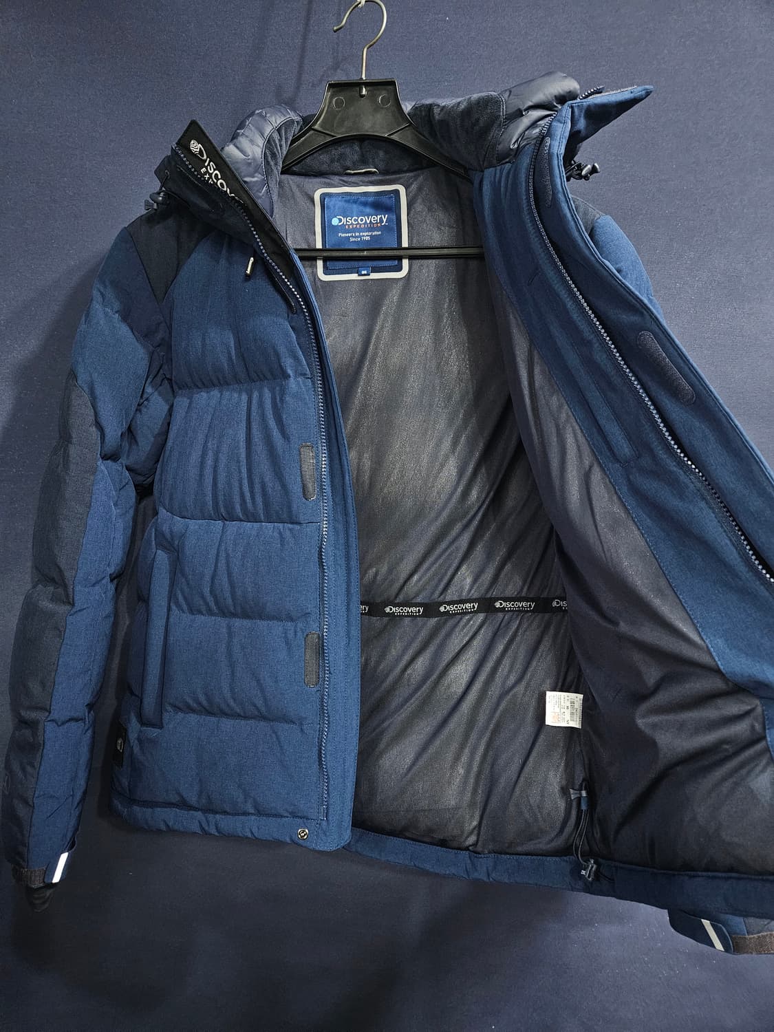 디스커버리 다크블루 남성 95 구스다운 패딩  상품이미지8