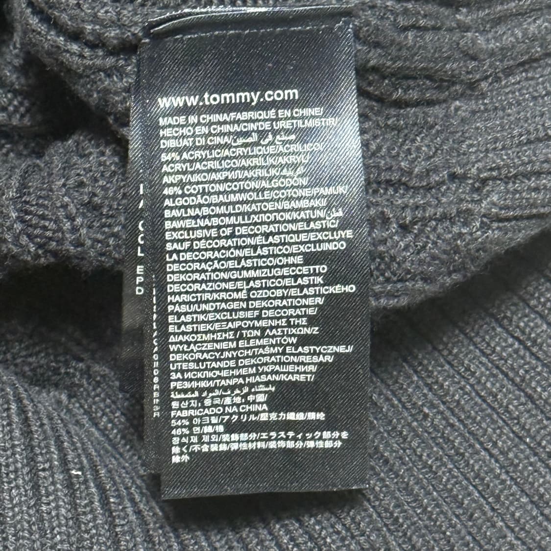 Tommy Hilfiger 네이비 케이블 니트 집업 가디건 상품이미지4