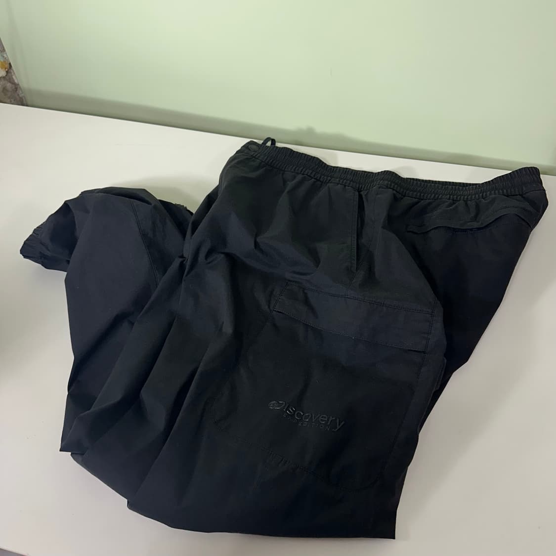 XXL 36 디스커버리 루즈핏 블랙 카고 나일론 조거팬츠 상품이미지2