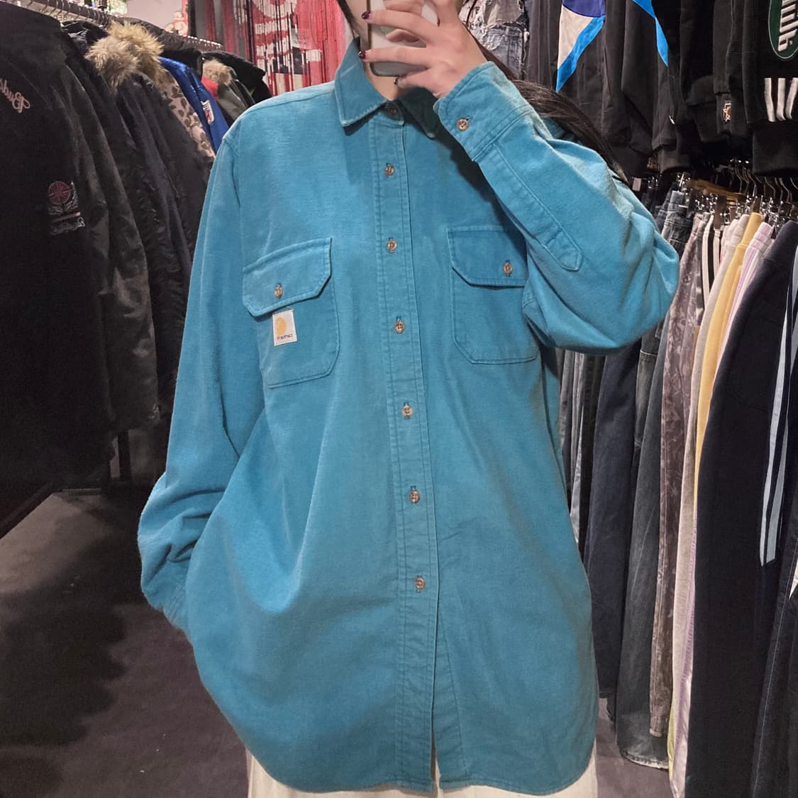 [IM]칼하트 긴팔셔츠 블루 상품이미지1