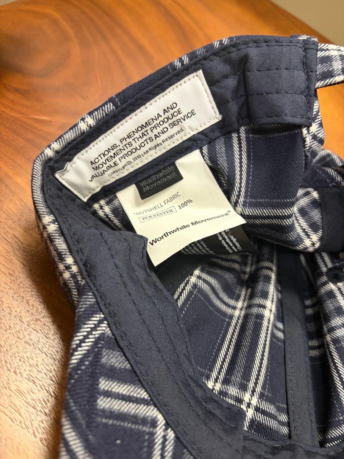 Worthwhile Movement 체크 스냅백 모자  상품이미지2