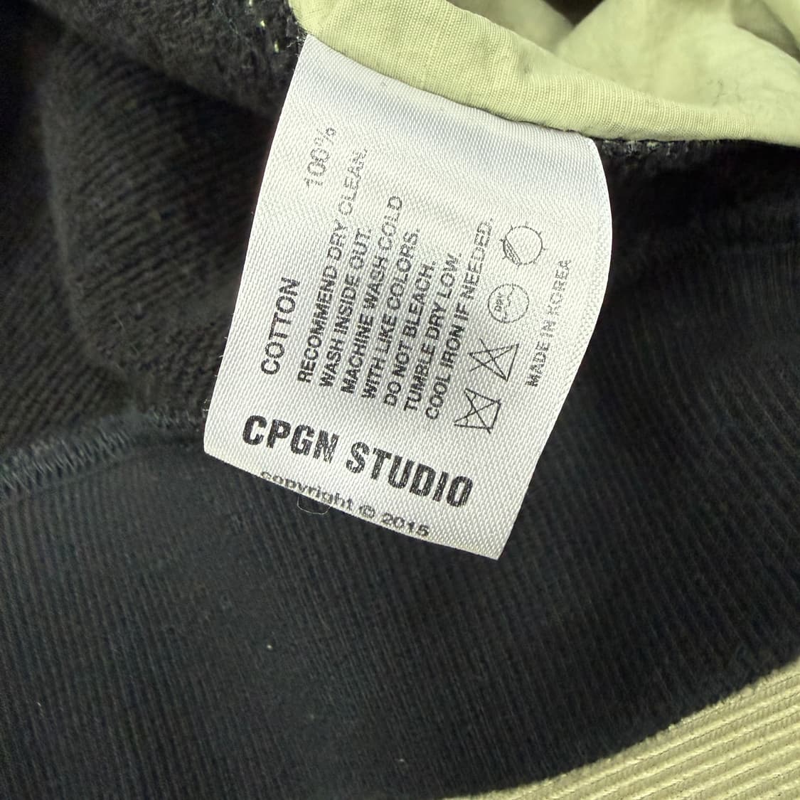 (M)꼼파뇨 CPGN 스냅 후드티셔츠(블랙) 상품이미지3