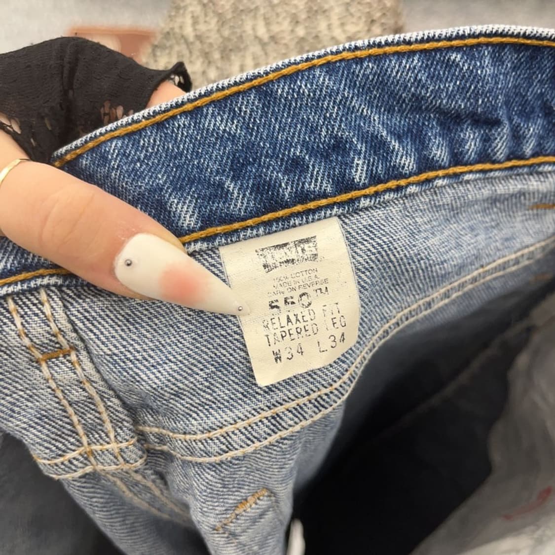 리바이스 550 빈티지 모던 캐주얼 데님팬츠 34인치 C09366 상품이미지7