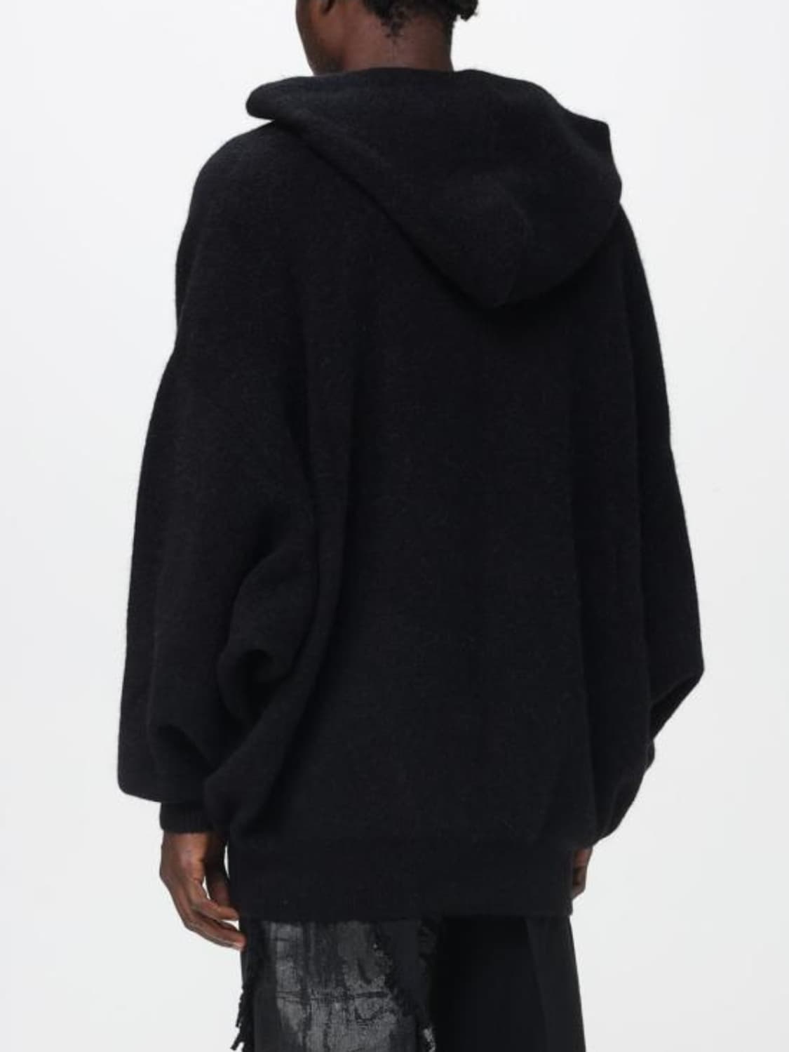 릭오웬스 FW25 런웨이 HUN 알파카 오버핏 후드 스웨터 상품이미지4