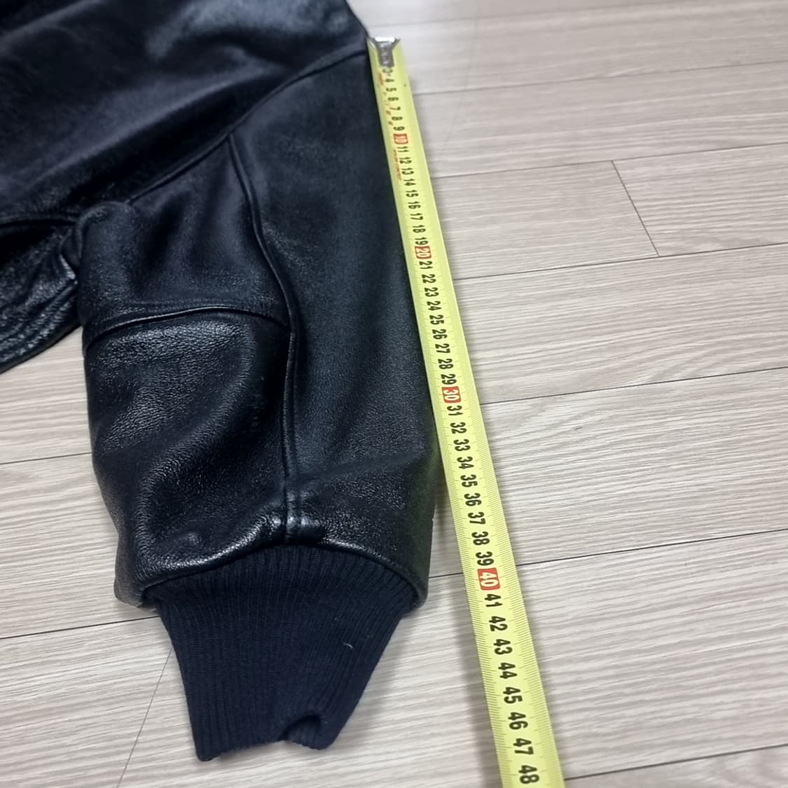 로보사 80-90s 블랙 소가죽 스포츠자켓 점퍼(100-105) 상품이미지7