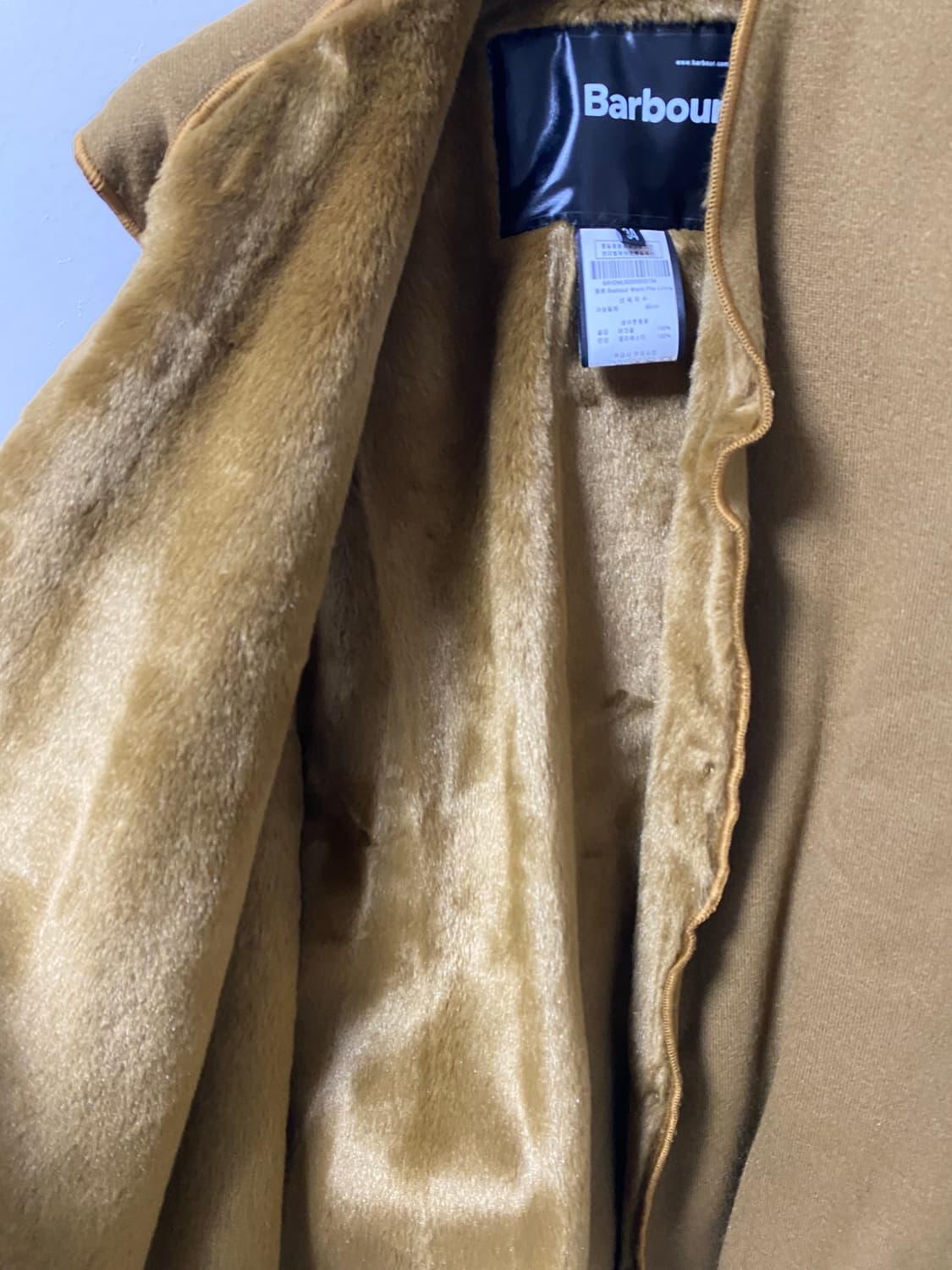 바버 인터네셔널 A7 웜파일 라이너 신품 34 사이즈 상품이미지5