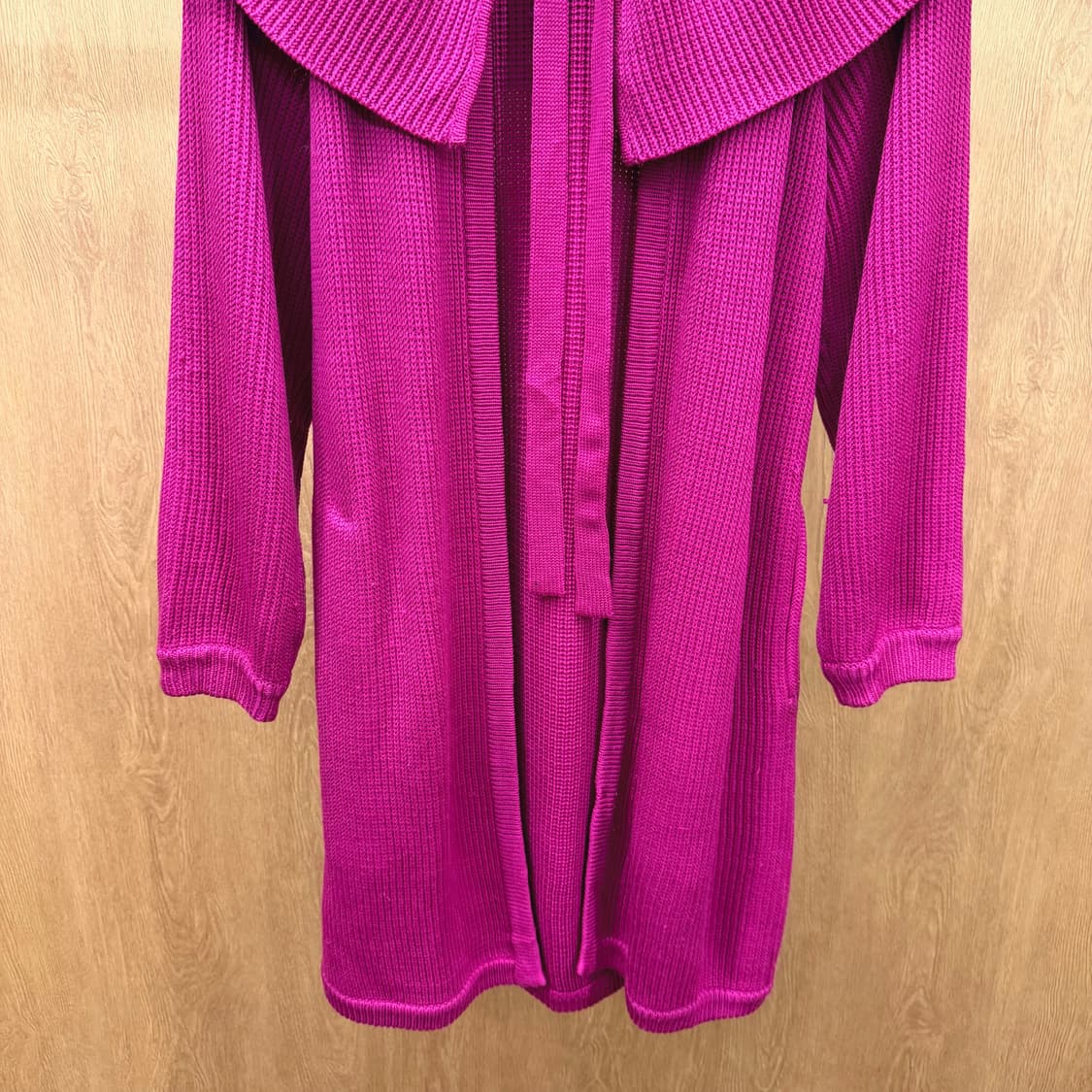 크리스찬 디올 롱 니트 가디건 원피스 케이프 숄더 리본 스트랩 핑크 상품이미지5