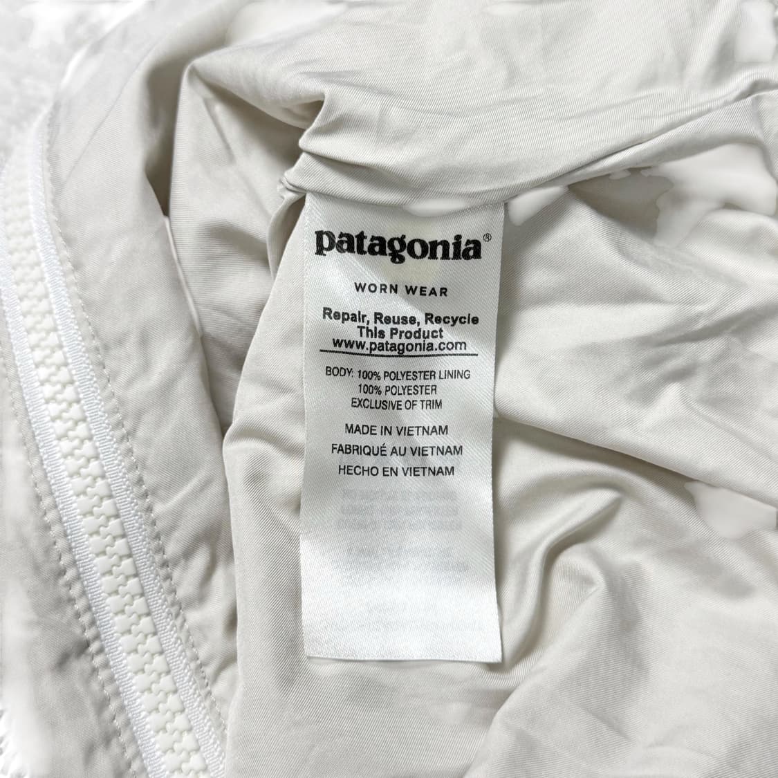 (S) 파타고니아 los gatos 여성 플리스 자켓 화이트 상품이미지4