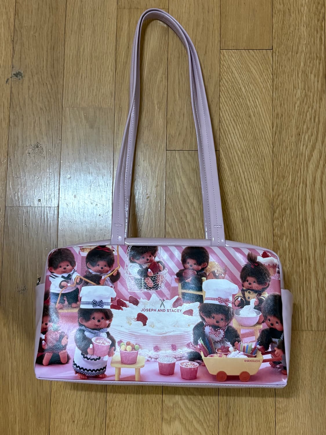 조셉앤스테이시 박스 백 베이커리 몬치치 핑크 가방 상품이미지2