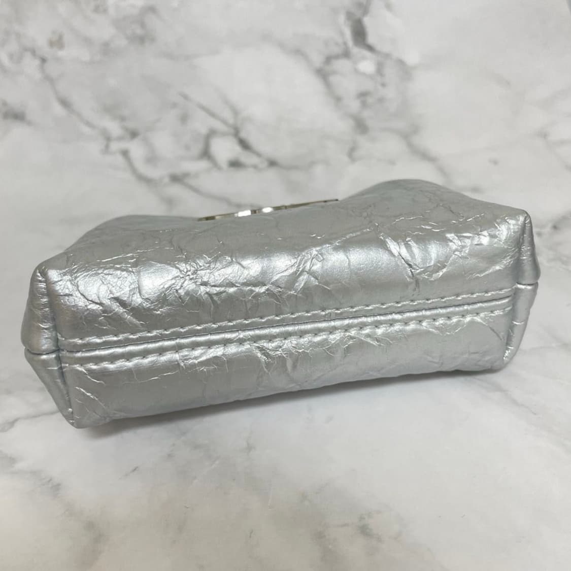 비비안웨스트우드 아카이브 orb 실버 복주머니 동전지갑 체인 크로스백 상품이미지5