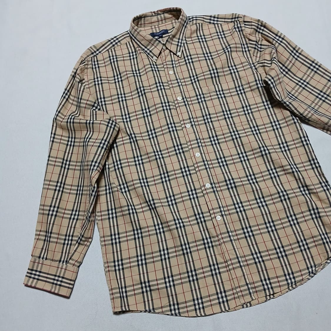 Burberry 버버리 빈티지 오버핏 체크 셔츠 남방 상품이미지4