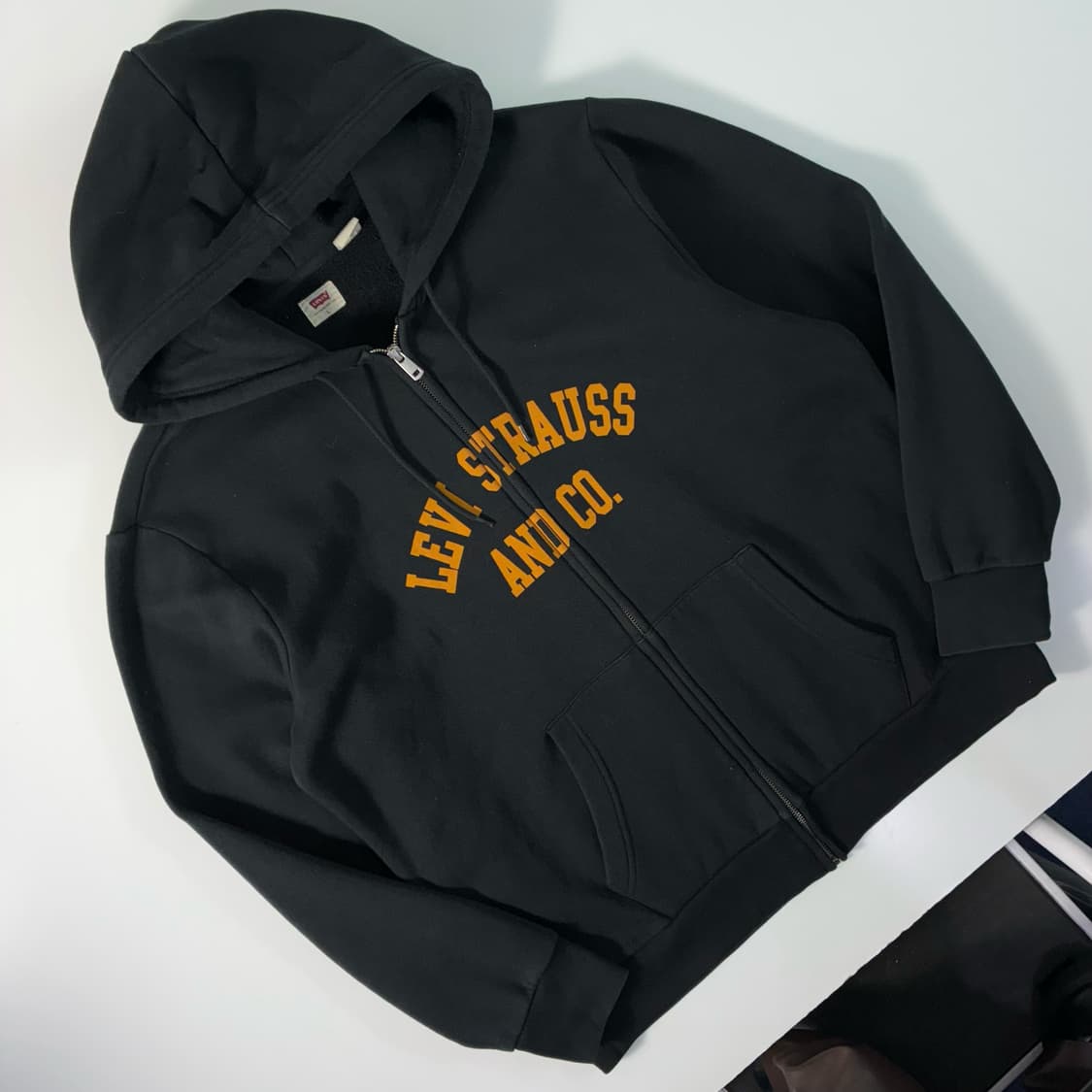 Levi's  리바이스 스펠아웃 아치로고 후드집업 상품이미지1