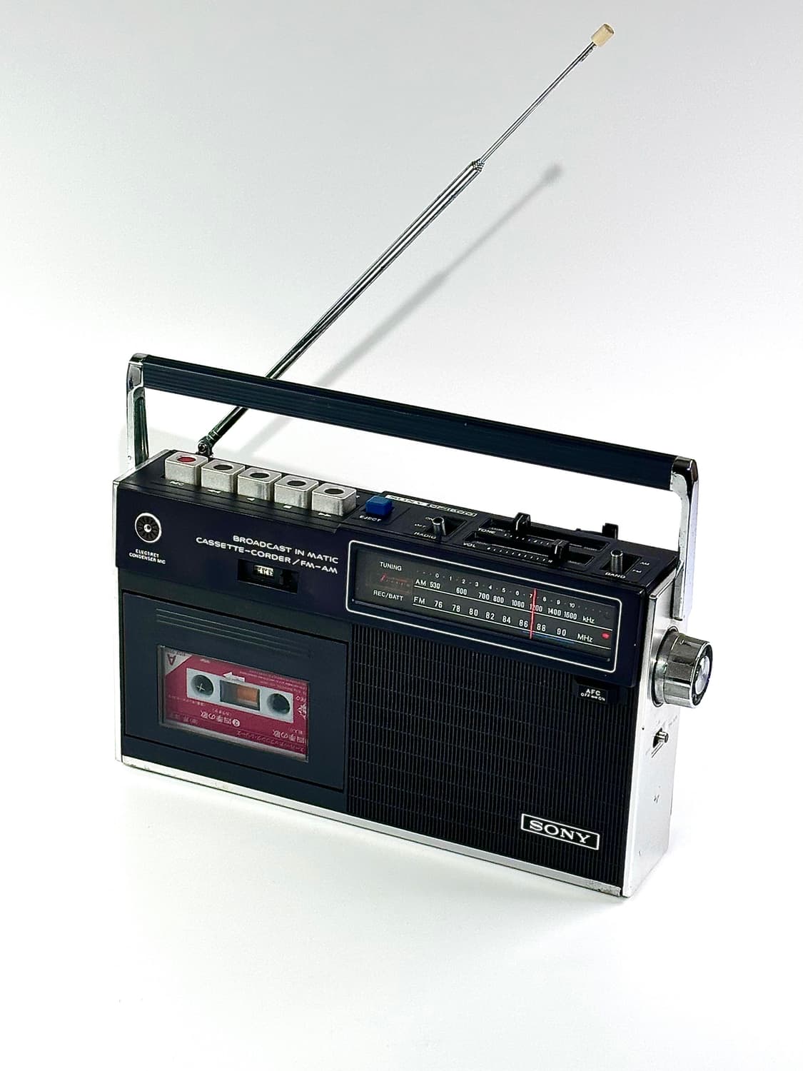 일본 빈티지 소니 휴대용 라디오 카세트 플레이어 상품이미지2