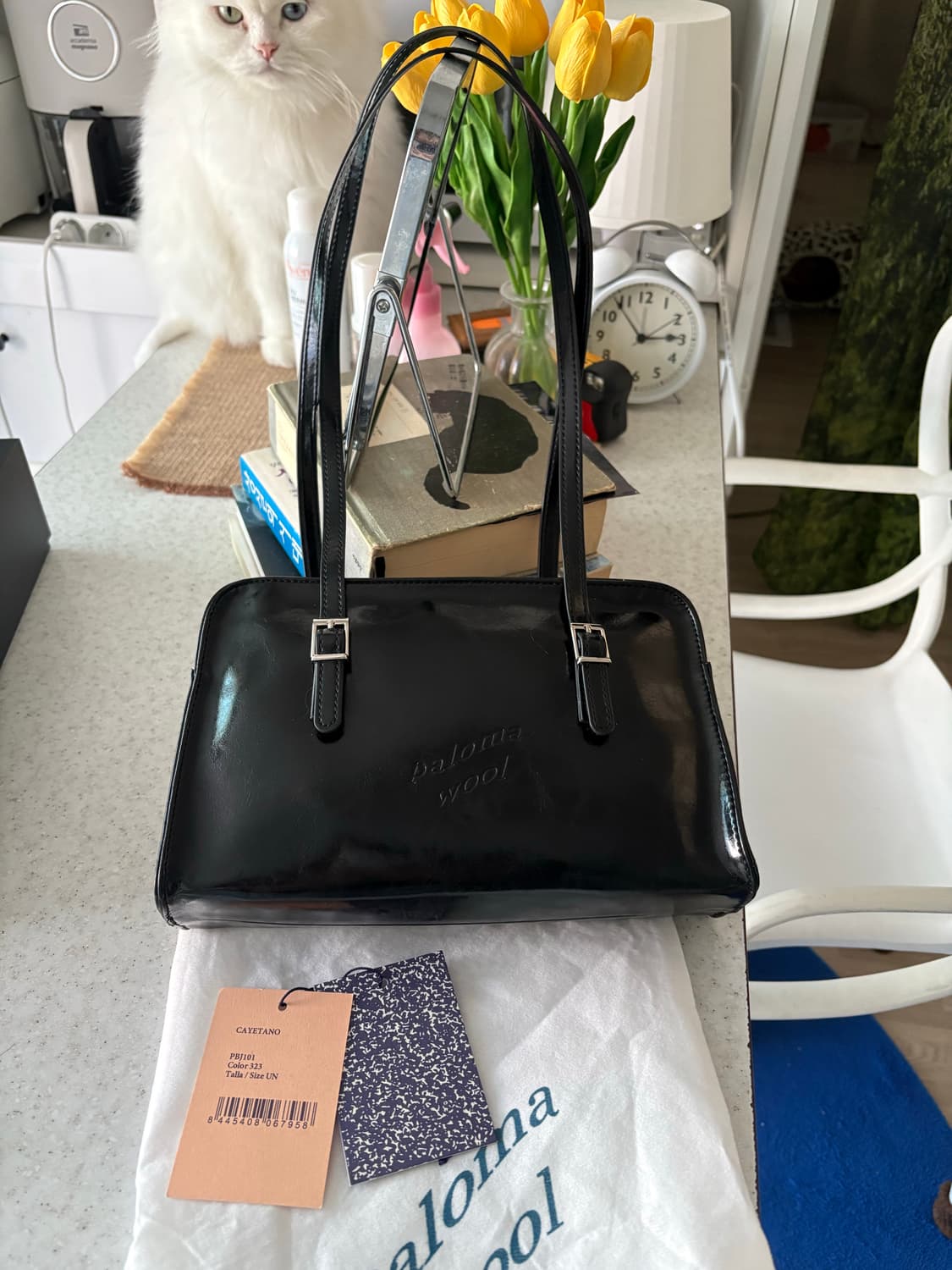 팔로마울 카예타노 스퀘어 숄더백 블랙 상품이미지1