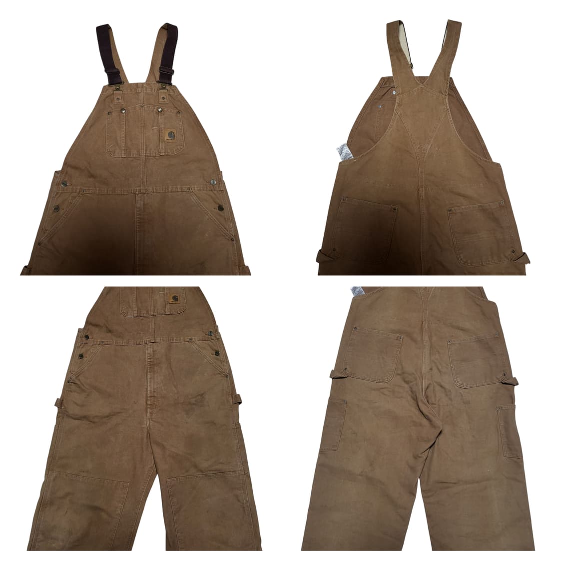 (38x32) 빈티지 칼하트 오버롤 덕코튼 더블니 카펜터 carhartt 상품이미지5