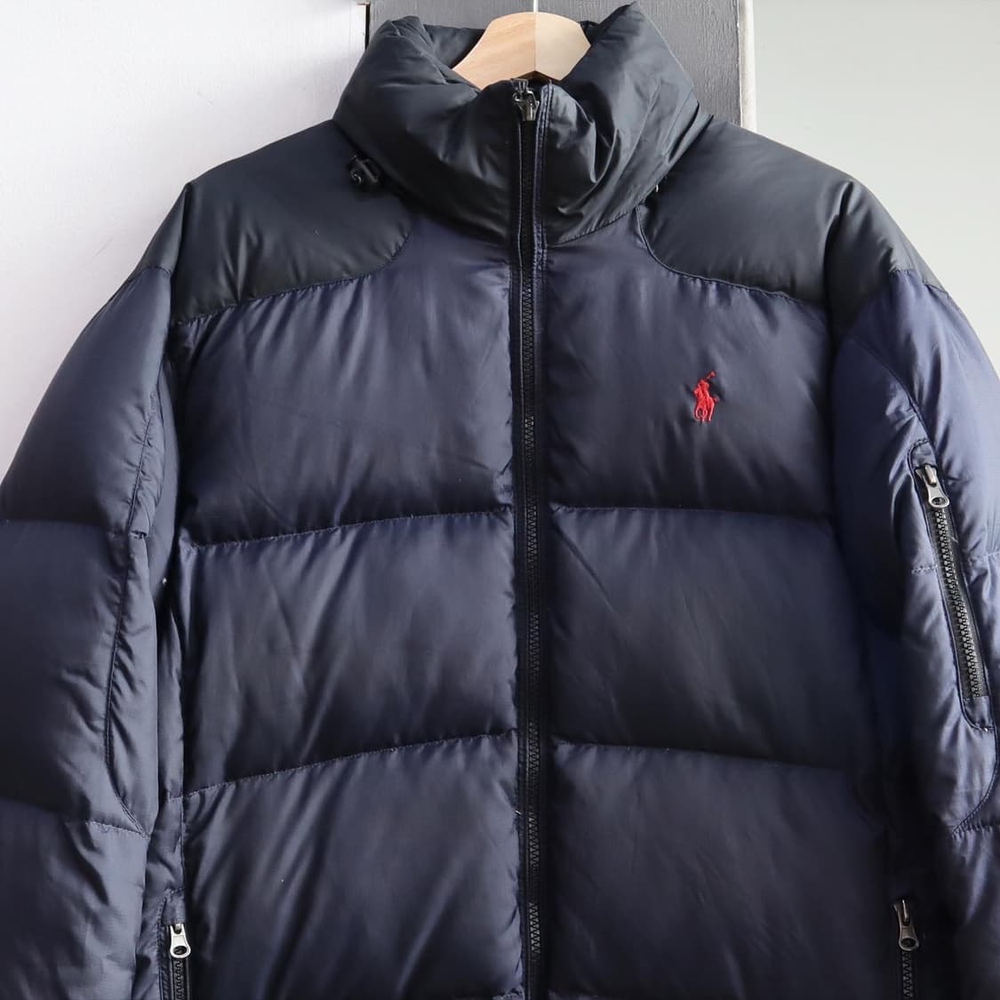폴로 네이비 푸퍼 다운패딩  가슴 59 기장 71 어깨 상품이미지2