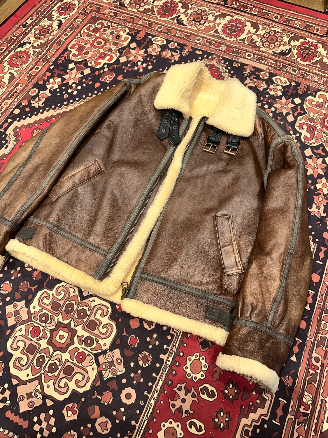 ( XL-2XL ) B3무스탕 양가죽무스탕 워크웨어 아메카지 밀리터리 상품이미지7