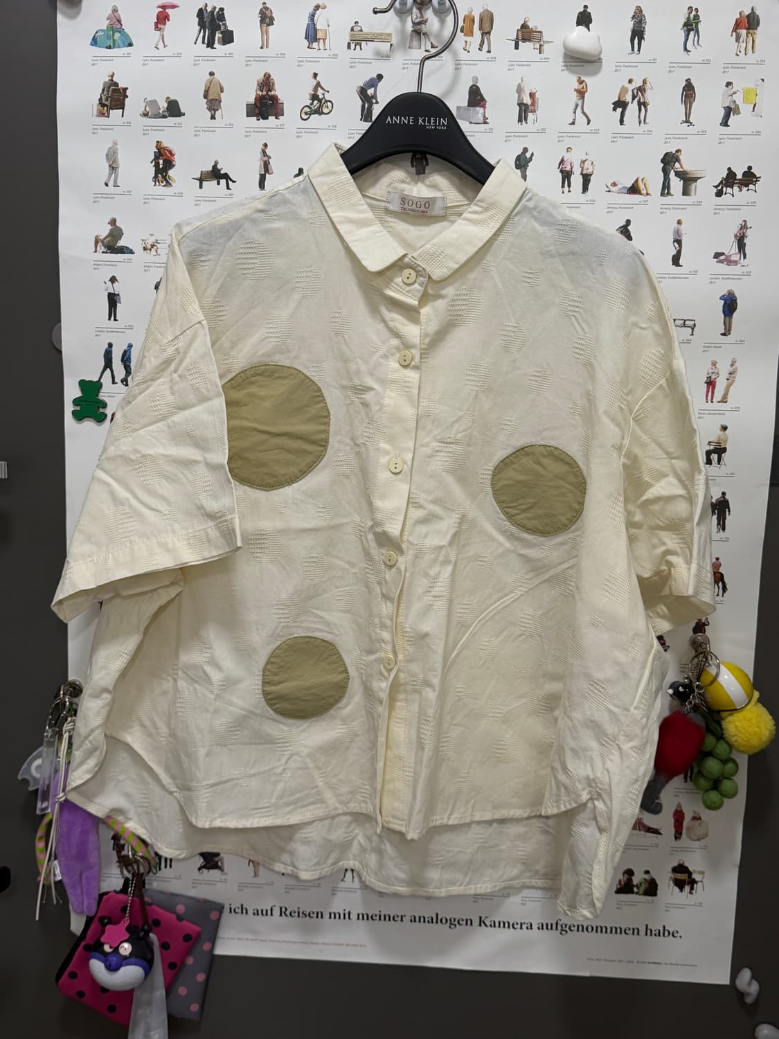 도트 반팔셔츠 상품이미지1