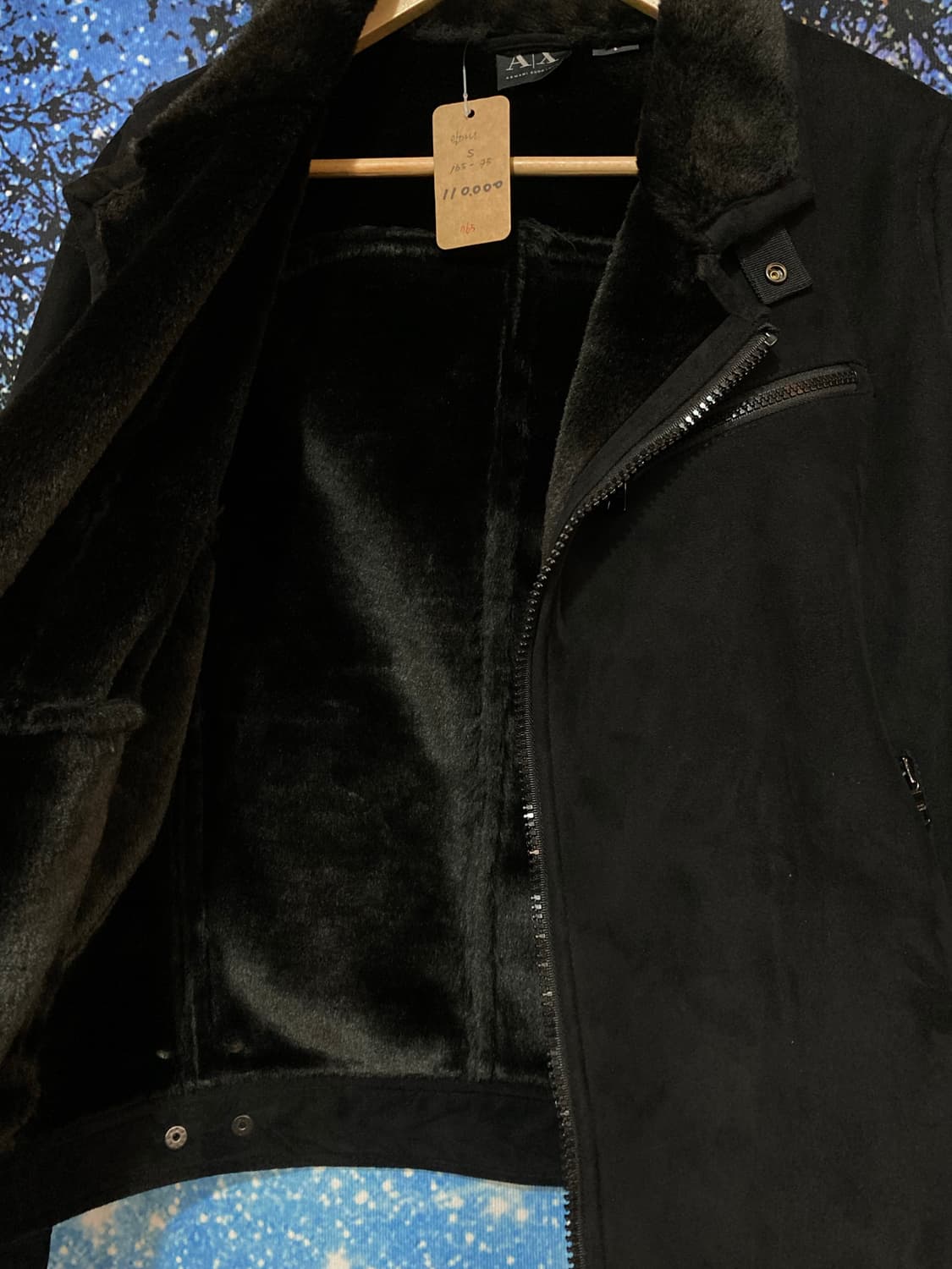 ⚜️이르마니 익스체인지 투웨이 포우 퍼 바이커 재킷 상품이미지4