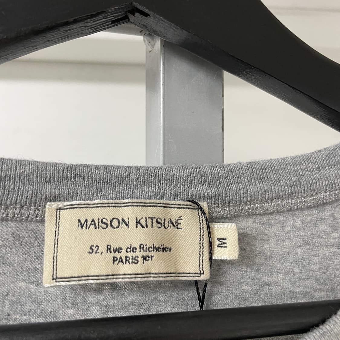 메종키츠네 반팔 티셔츠 그레이 M(W) 상품이미지5