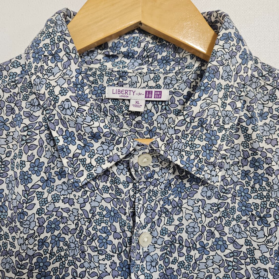 유니클로 리버티런던 린넨셔츠 XL 상품이미지3