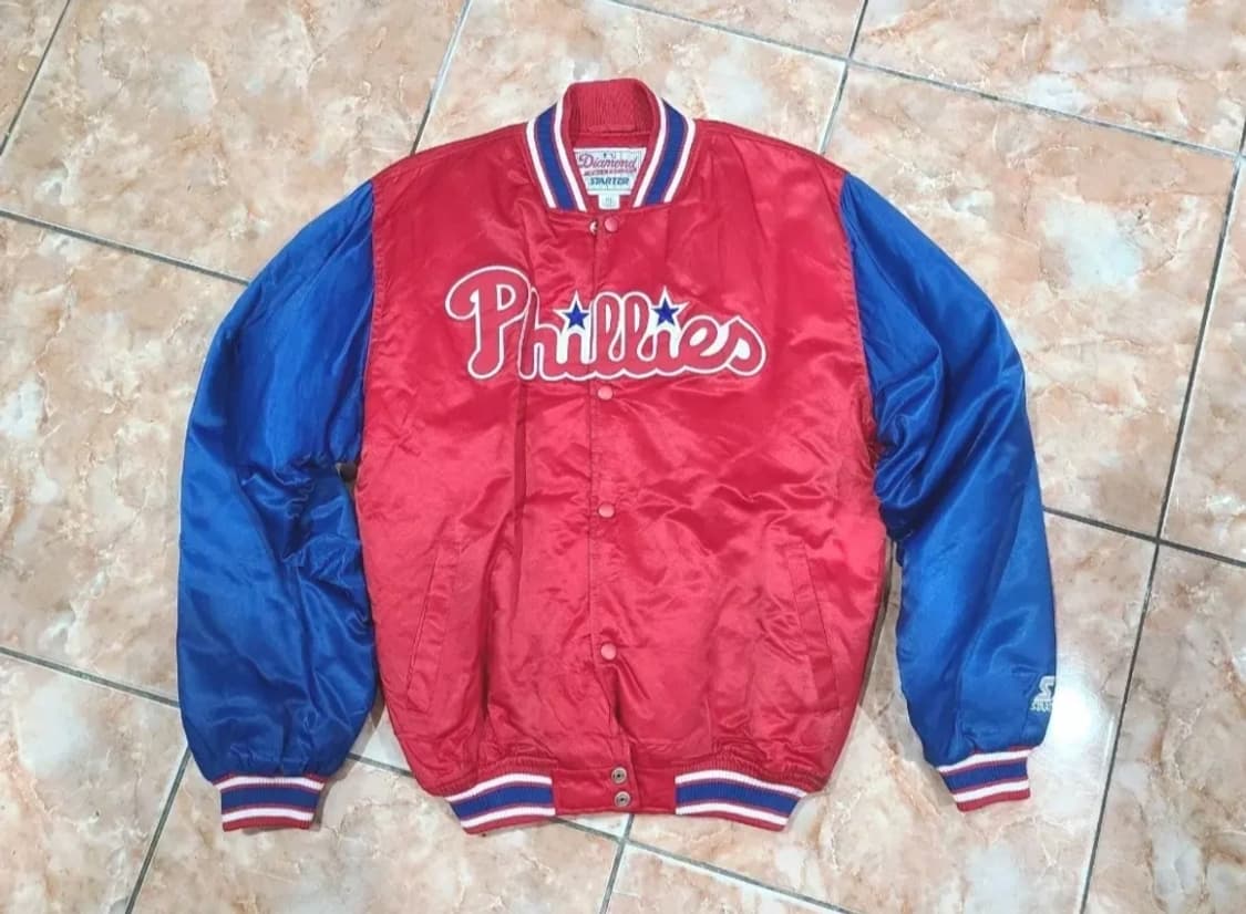 스타터 필라델피아 야구 점퍼 레드 블루 상품이미지1