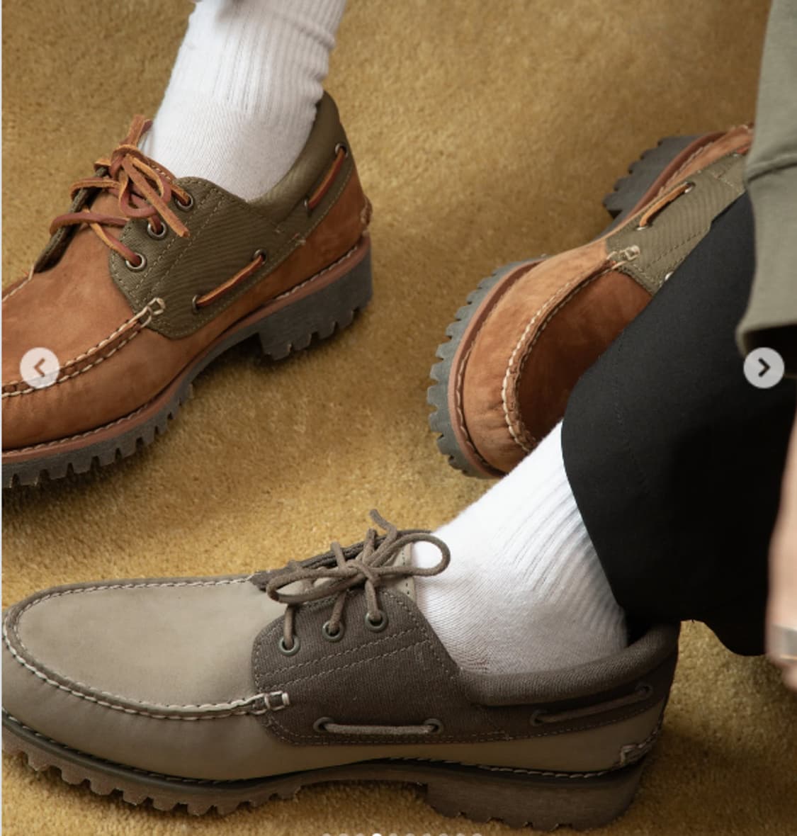 팀버랜드 3아이 로퍼 보트슈즈 올리브 누벅 270 상품이미지3