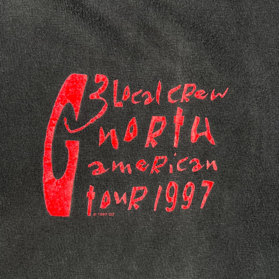 빈티지 G3 Local Crew 북미 투어 1997 반팔티 상품이미지4